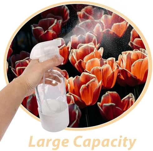 2pcs Fine Mist Spray Bottle 500ml Glass Sprayer with Silicone Sleeve - Image 3