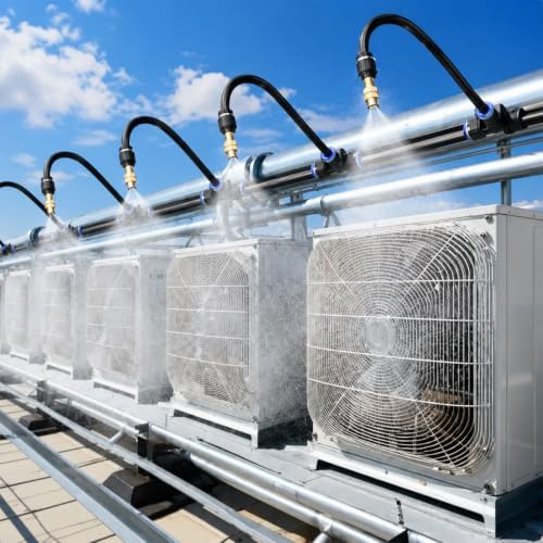 Misting Nozzle Tee Air Conditioner Outdoor Unit Misting System Cooling Kit by Unknown