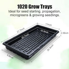 10-Pack Heavy-Duty 1020 Seed Trays with Drain Holes, Reusable Plant Flats - Image 6