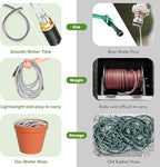 Unywarse Garden Hose 125FT Metal Water Hose with 10 Function Nozzle No-Kink - Image 4