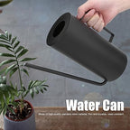 belupai 1.5L Stainless Steel Watering Can, Black Metal Long Spout Sprinkle Pot Garden Plants Water Container with Handle for Indoor Outdoor Flowers Plants Bonsai Irrigation Tool - Image 6