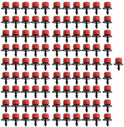 Adjustable Irrigation Drippers 100-1000pcs Water Dropper Adjustable Flow Head Drippers Portable Emitter Dripper Micro Drip Irrigation Sprinklers(600PCS) by Unknown