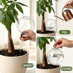 8 Pack EX-Large Plant Watering Globes with Cover 26oz Top Fill Plastic Water Bulbs Self Watering Planter Inser, Slow Release Terracott, Plant Watering Devices for Plants - Image 3