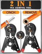 500PCS 20 Size Single Ear Hose Clamp Kit and PEX Crimping Tool,Cinch&Remove - Image 2