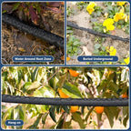 Soaker Hose 50FT 1 Pack, Thickened Flat Drip Irrigation Hose, Save 80% Water, Leak-Free Design Watering Hose for Garden Lawn Flower Bed Vegetable Field 50ft - Image 3