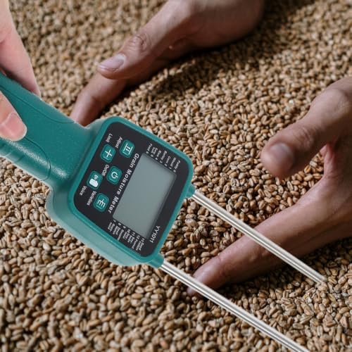 Precision Featuring Grain Probe Tester with Digital Moisture Real-time Data Announcements and Accurate Measurement for Stainless Steel and Abs Materials Agricultural Industries - Image 5