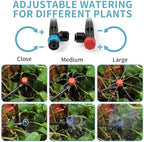 LP 240FT Drip Irrigation System Kit, Garden Watering Misting System - 40FT 1/2" Main Tube & 200FT 1/4" Distribution Tubing - Adjustable Nozzles & Sprinklers for Garden Greenhouse, Lawn, Potted Plants - Image 5