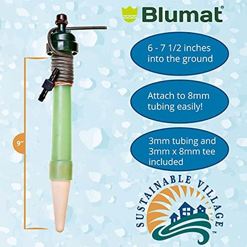Blumat Plant Watering Devices - Tropf Maxi Outdoor Sensor Self Watering Planter Insert - Prevents Overwatering - Provides Consistent Hydration for Larger Plants and Deep Rooted Containers - 2 Pack - Image 3