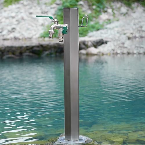 Freestanding Outdoor Garden Water Column with Faucet - Durable Antifreeze Hose Stand for Patio, Backyard, Villa & Park - Stylish Water Tap Solution by Unknown