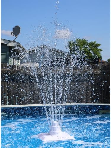 Aqua Select Floating Outdoor Pool Fountain | White | Adjustable Height - Image 5