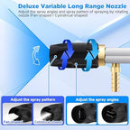 FIXFANS Pressure Washer Long Range Nozzle 2-2.5 GPM with 45 FT Braid Hose - Image 3