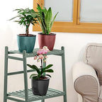 Planterhoma 6.7 Inch Self Watering Pots for Indoor Plants, 6 Packs African Violet Pots, Black Wick Pot with Drainage Holes, Self Watering Planters for Orchid, Devil's Ivy, Silver/Blue/Rose Gold - Image 2