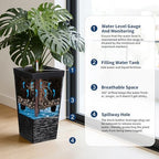 Tall Outdoor Planters Set of 2, 22.5'' Planters for Outdoor Plants - Image 3