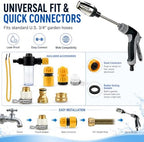 Power Blast Plus Pressure Washer, Jet Hose Nozzle High Pressure with Soap Dispenser, 3 Spray Modes 360° Rotating Pressure Washer Nozzle - Image 5