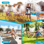 Pickmesh 1 Set Chicken Coop Mister Cooling System, 5.3ft Adjustable Standing Poultry Mister with 26ft Hose, 360° Outdoor Misting System for Chickens, Helps Keep Flocks Cooler During Hot Weather - Image 5