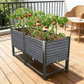Raised Garden Bed Kit, Outdoor Planter Boxes, Elevated Above Ground Garden Bed, Standing Narrow Plant Stand with Drainage Holes for Vegetables, Fruits, Flower, Herbs(Medium) by Unknown