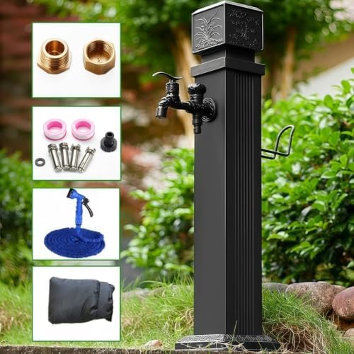 Freestanding Outdoor Faucet Column Stainless Steel Garden Water Column - Image 4