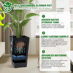 Garvee 16" Tall Planters Set of 2, Outdoor＆Indoor Planter Pots, Black - Image 5
