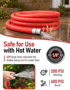 SPECILITE 200FT Hot/Cold Garden Water Hose with Detachable Connector - Image 6