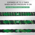 100 ft Expandable Garden Hose - Kink Free Flexible Water Hose 100ft with 10 Pattern Spray Nozzle, 3/4 Solid Brass Connectors, Retractable Latex Core - Lightweight Expanding Hose - Image 2