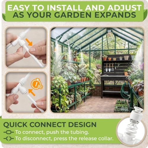 CARPATHEN Misters for Outside Patio with Flexible Rod Nozzles, 75 ft, White - Image 6