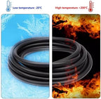 FKM Viton Oil Tube, High Temperature Resistance Fluorine Rubber Hose Diameter 2-16mm 1/2/5/10m(2M,ID 8mm x OD 12mm) - Image 4