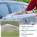 2026 New Jet Nozzle Power Washer For Garden Hose, Heavy-Duty Jet Hose Nozzle High Pressure, Turn Any Hose Into a Power Washer for Gutter Patio Car Pet Window Glass (Orange, With extension tube) - Image 5