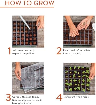 Burpee 72 Cell Seed Starting Kit with Greenhouse Dome and Coir Pellets - Image 3
