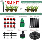 Garden Supplies 50M-5M DIY Drip Irrigation System Automatic Watering Garden Hose Micro Drip Watering Kits with Adjustable Drippers Nozzle(KIT001-15M) - Image 2