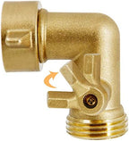 Twinkle Star Hose Splitter 4 Way | 90 Degree Garden Hose Elbow with Shut Off Valve, 2 Pack - Image 3