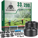 Drip Irrigation System for Garden, 2026-Upgraded Quick Connect Garden Watering Kit All-in-One with 1/2 inch 1/4 inch Irrigation Tubing for Garden, Lawn, Greenhouse, Raised Beds (233FT) by Starrey