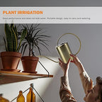 Watering Can Indoor, 1pc Brass Watering can Watering Kettle for Plants gooseneck Watering can Gardening Watering can Vintage Decor Indoor Plant Garden Watering Pot Stainless(41x24.5cm) - Image 6