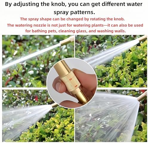 Hose Nozzle High Pressure,High Pressure Garden Hose Nozzle,Car Wash Gun with Hose for Auto Garden Patio Wndow (30 meters) - Image 4