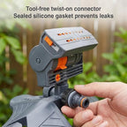 SakerPlus Adjustable Oscillating Sprinkler Wide Coverage, 96–3,000 Sq Ft Lawn Sprinkler with 4 Spray Patterns, Flow Control, Dual Filtration & Metal Connector for Yard, Garden & Grass Watering (1) - Image 7