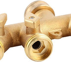 Zopsc 4 Way Brass Hose Splitter for Garden Faucet - Image 5