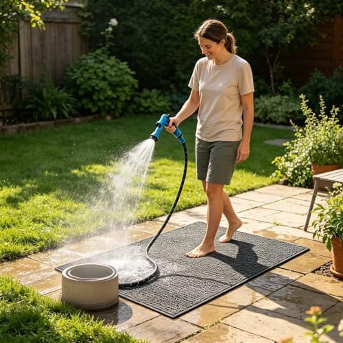 Water Hose with Nozzle Easy Setup Adjustable - Image 4
