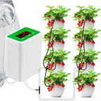 AYNEFY Automatic Plant Waterer, Solar Powered Watering System with Timer, ABS Drip Irrigation Kit with Spray, 2000mAh for Garden Yard Patio Greenhouse - Image 5