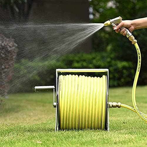 Stainless Steel Wall Mounted Hose Reel, Portable Stainless Steel Garden Holder Storage Durable for Atering Flowersyard Lawn Farm Patio(Without Water Pipe) - Image 7