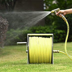Stainless Steel Wall Mounted Hose Reel, Portable Stainless Steel Garden Holder Storage Durable for Atering Flowersyard Lawn Farm Patio(10m Water Pipe) - Image 7