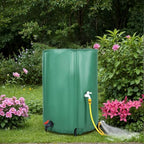 Collapsible Rain Barrel, 53/100 Gallon Portable Rain Water Collection Barrel, PVC Rainwater Collection System with Spigots and Overflow Kit, Water Barrel for Garden Water Catcher 100 - Image 5