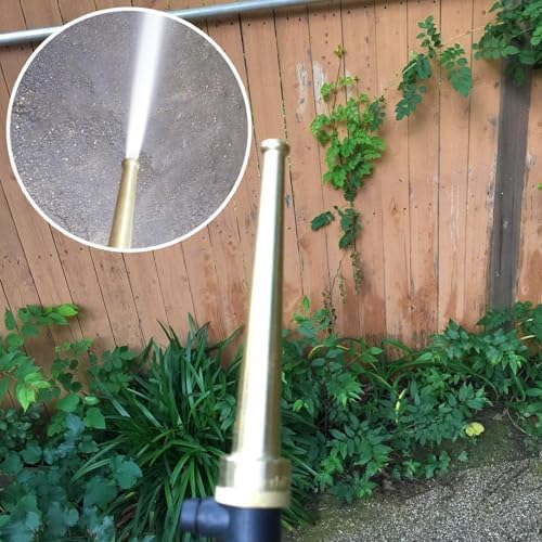 SAFBY Brass Fire Equipment, Plain Hose Nozzle, 2" NH (NST), 12" Length, 9/16" Orifice (2" NH/NST) - Image 2