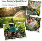 360° Coverage Precision Irrigation Sprinkler, Multi Directional Lawn Sprinkler System for Yard, Automatic Rotating Water Sprinkler with Spike Base, Above Ground Sprinklers for Garden & Grass (4pcs) - Image 6