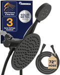 HammerHead Metal Dual Shower Head Combo With 3-Spray Handheld and Rainfall by HammerHeadShowers
