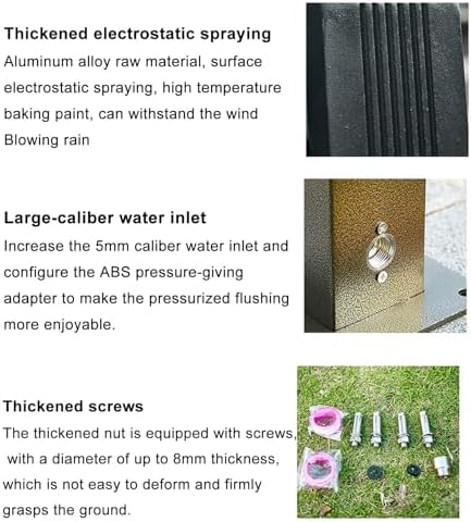 Antifreeze Garden Faucet, Freestanding Hose Stand with Brass Faucet, Weatherproof Water Column for Car Washing and Watering, 110cm Kit, Durable Yard Hydrant - Image 4