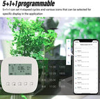FLEXMAN Greenhouse Micro Drip Irrigation Kit, Smart APP Automatic Watering System, Programmable Timing Irrigaition System for 20 Potted Plants, Automatic Plants Watering Device - Image 5
