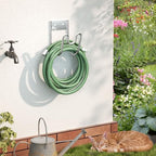 Stainless Steel Garden Hose Holder - Silver SS304 Water Hose Holder - Wall Mounted Hose Hanger Heavy Duty for Water Hose Extension Cords Vacuum Hose, Anti-Rust (2 Pack) - Image 7