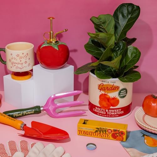 ban.do Tomato-Shaped Plant Mister, Indoor Plant Accessories, Watering Can, Ceramic, 16 oz, Tomato Red - Image 5