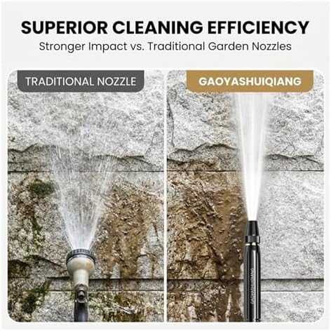 High Pressure Hose Nozzle, Adjustable Water Spray Gun with 3 Spray Modes, Metal Garden Hose Sprayer for Car Wash, Plants Watering, Patio, Floor & Outdoor Cleaning(1pc) - Image 7