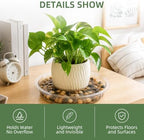 Clear Plant Saucer 16 inch Large Plant Drip Trays for Indoor outdoor plants - Image 2