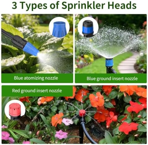 Drip Irrigation System, 165FT Garden Watering System with Water Timer - Image 4